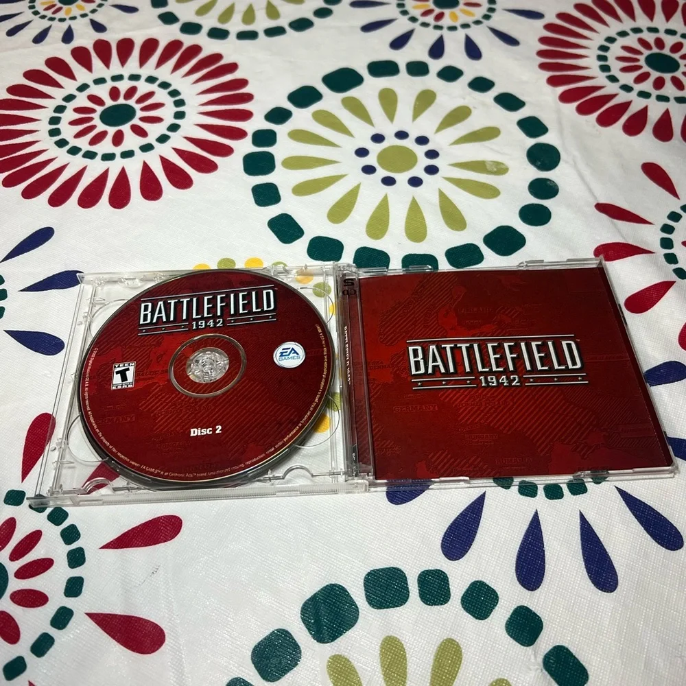 Battlefield 1942 PC Game 2 Disc Set 2002 EA Games